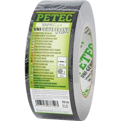 Abbildung von PETEC 87350 Klebeband 48 15C +80C schwarz 50 einseitig
