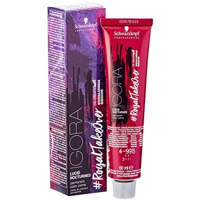 Abbildung von Schwarzkopf Professional Igora #Royal TakeOver Lucid Nocturnes 4 998 mittelbraun violett extra rot, 60 ml