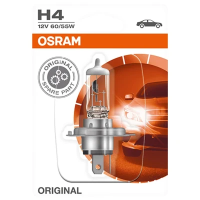 Abbildung von OSRAM 64193 01B Glühlampe, Fernscheinwerfer H4 12V 60/55W 3200K Halogen MERCEDES BENZ: W124 T modell, Limousine, 190, RENAULT: TWINGO 1