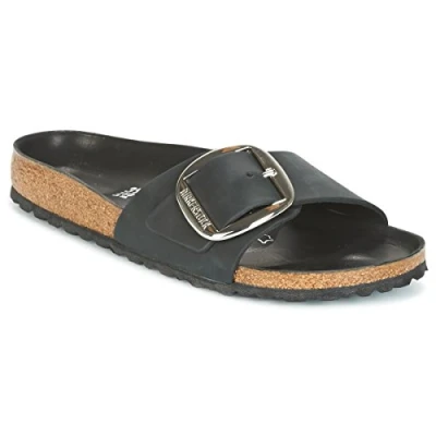 Abbildung von Birkenstock Madrid BIG Buckle Hausschuh, Damen, Größe: 36, Black Schuhe