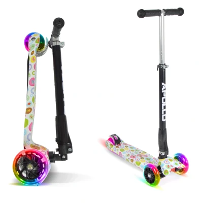 Abbildung von Apollo Dreiradscooter Kinderroller Kids Whiz LED 3 Rad Scooter ab Jahren Tretroller, Klappbarer und höhenverstellbarer Kinder mit Wheels
