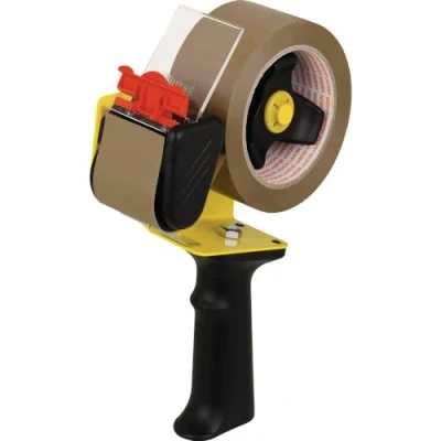 Abbildung von tesa Klebeband Abroller Schwarz, Gelb Rollenbreite (max): 50 mm (56406 00 01)