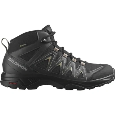 Abbildung von Salomon X Braze MID GTX Hikingschuh, Herren, Größe: 42 2/3, Black/phantom/vintage khaki Schuhe