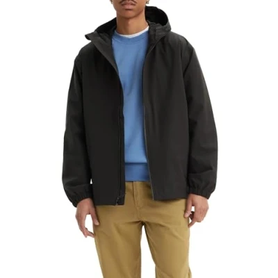 Abbildung von Levi&#039;s Herren LW Packable RAIN Jacket Jacke, Jet Black, L