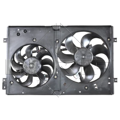 Abbildung von NRF 47059 Lüfter 350 12 200/100 mit Kühlerlüfterrahmen (Zarge) VOLKSWAGEN: Bora Variant, Polo IV Schrägheck, Golf 4 SKODA: Octavia 1 Combi