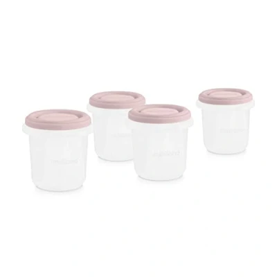 Abbildung von Miniland Set 4 Hermisized Blush 200 ml, Pack luftdichte Behälter mit Maßeinteilung (200 ml), sicher, robust und spülmaschinenfest, mikrowellen gefriergeeignet, Kollektion Terra.