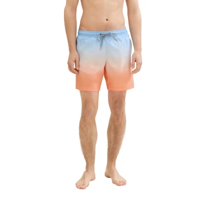 Abbildung von TOM TAILOR Denim Badeshorts gemustert mit Eingrifftaschen