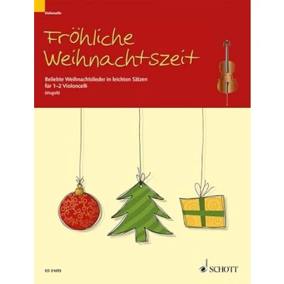 Abbildung von Fröhliche Weihnachtszeit: Beliebte Weihnachtslieder in leichten Sätzen. 1 2 Violoncelli.