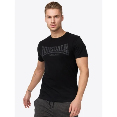 Abbildung von Lonsdale Normale Passform LOGO KAI Tshirt print, Herren, Größe: XL, Black
