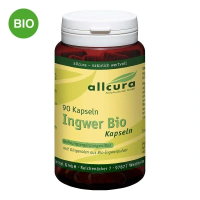Abbildung von Ingwer Bio Kapseln