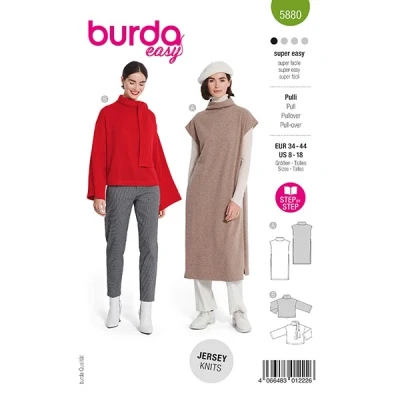 Abbildung von Pullover Burda 5880 34 44