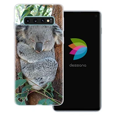 Abbildung von dessana Koala transparente Schutzhülle Handy Case Cover Tasche für Samsung Galaxy S10 Schlafender