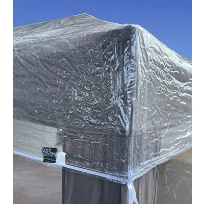 Abbildung von QUICK STAR Pavillon Schutzhaube 2,5x2,5m Wasserdicht Transparent