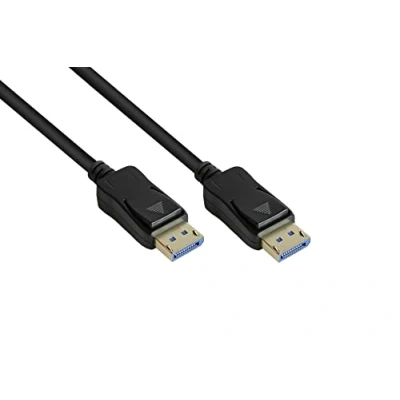 Abbildung von Good Connections DisplayPort 2.0 Kabel 50cm / 0,5 m 54 Gbit/s, UHBR 13.5 4K @240Hz 8K @60Hz KUPFERLEITER schwarz