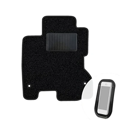 Abbildung von moto MOLTICO Fahrer Fußmatte Auto Velours Fahrerseite Autoteppiche Schwarz Fahrermatte 1 teilig passend für Renault Koleos 2008 2016