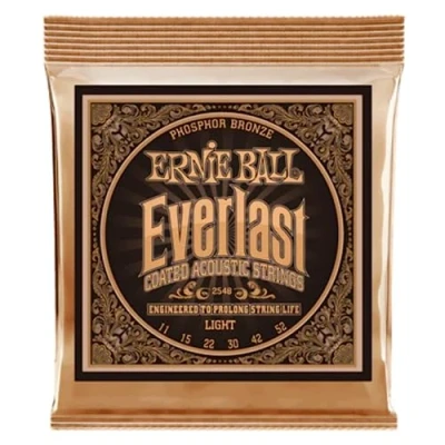 Abbildung von Ernie Ball Everlast Light Coated Phosphor Bronze Akustik Gitarrensaiten, Stärke 11 52