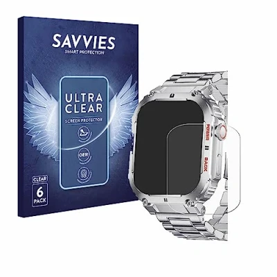 Abbildung von Savvies 6 Stück Schutzfolie für LIGE K 57 1.96&quot; Displayschutz Folie Ultra Transparent