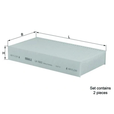 Abbildung von Filter, Innenraumluft KNECHT LA 168/S