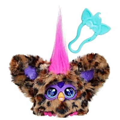 Abbildung von Furby Hasbro Furblets Chee Geparden Minispielzeug aus Plüsch