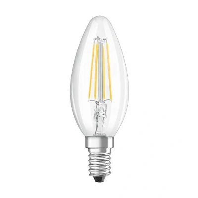 Abbildung von OSRAM STAR+ Filament LED Lampe mit E14 Sockel, Warmweiss (2700K) oder Kaltweiss (4000K) per Klick einstellbar, Active&amp;Relax, Kerzenform, 4W, Ersatz für 40W Glühbirne, RELAX and ACTIVE CLASSIC B
