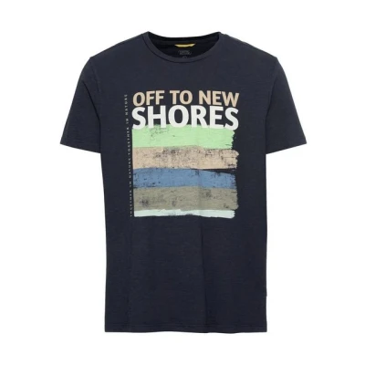 Abbildung von camel active Tshirt print, Herren, Größe: 4XL, Night blue minimal