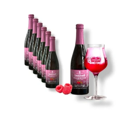 Abbildung von 6 x 0,25l Lindemans Framboise fruchtiges Lambic Bier aus Belgien