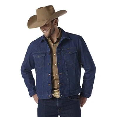 Abbildung von Wrangler Herren Western Unlined Denim Jacket Jeansjacke, denim, L Lang EU