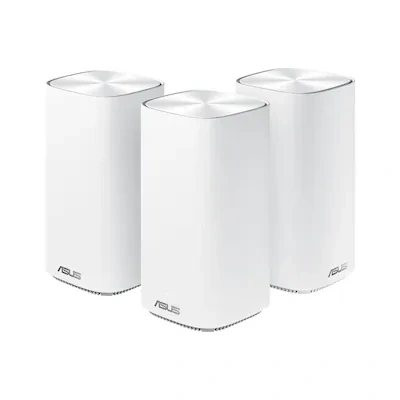Abbildung von ASUS ZenWiFi AC Mini CD6 WLAN Mesh Router + 2x Satellit Weiß [WiFi 5 (802.11ac), Dual Band, bis zu 1.500 Mbit/s]
