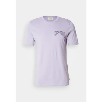 Abbildung von Scotch &amp; Soda Regular FIT LEFT Chest LOGO Tshirt print, Herren, Größe: Large, Languid lavender