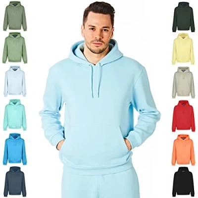 Abbildung von RIPT Performance RCSWT763 Herren Kapuzen Soft Touch Loungewear Hoodie Sweatshirt Oberteil, Aquamarin, L