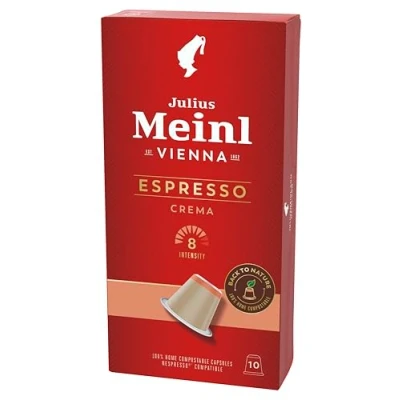 Abbildung von Julius Meinl Inspresso Espresso Crema 8, Nespresso kompatibel, kompostierbar, 10 Kaffeekapseln, 10,00 Portion Stueck,