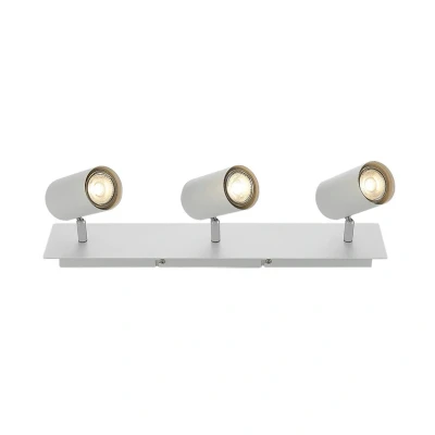 Abbildung von Lindby Strahler Joffrey, Modern, Metall, weiß, 3 flammig, GU10, Deckenlampe, Deckenleuchte