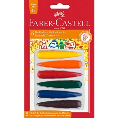 Abbildung von FABER CASTELL 120404 Malkreide in Fingerform ab 4 Jahre, 6er Packung