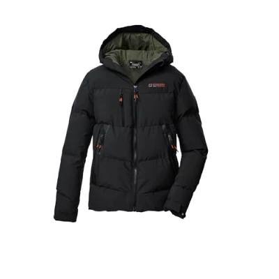 Abbildung von killtec Jungen Steppjacke/Funktionsjacke in Daunenoptik mit Kapuze KOW 239 BYS QLTD JCKT, schwarz, 116, 43690 000