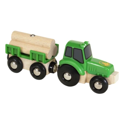 Abbildung von BRIO Traktor MIT HOLZANHÄNGER Spielzeugauto für Kinder, Größe: One Size, Multicoloured