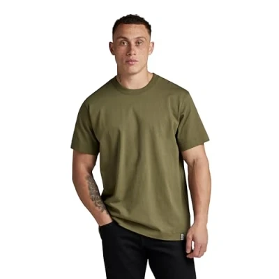 Abbildung von G Star Essential Loose RN BOXY Tshirt basic, Herren, Größe: Small, Shadow olive