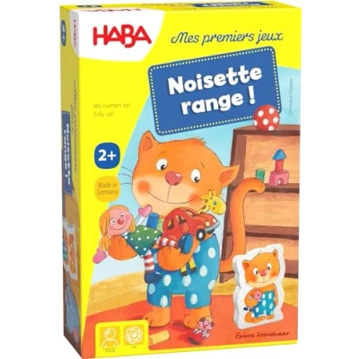 Abbildung von HABA Haselnussrange ersten Haselnuss Serie Gesellschaftsspiel für Kinder aus Holz Rangliste, Wettbewerb und Gedächtnisspiel 1 bis 3 Spieler 2 Jahre 303470, bunt