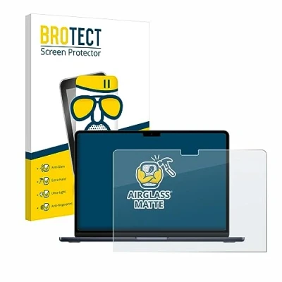 Abbildung von BROTECT Entspiegelungs Schutzglas für Apple MacBook Air 13&quot; M2 2022 Schutz Folie Panzerfolie Glas Matt [Extrem Kratzfest 9H, Anti Reflex]