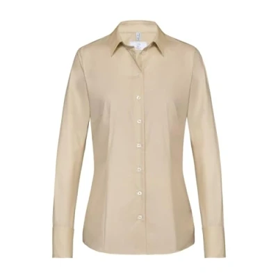 Abbildung von Greiff Größe 36 Corporate Wear Basic Damen Bluse Langarm Regular Fit Beige Modell 6515