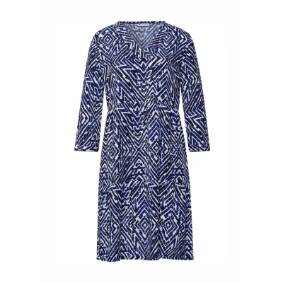 Abbildung von Street One Gemustertes Freizeitkleid, Damen, Größe: 38, Blau