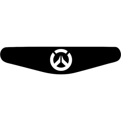 Abbildung von Decus Shop Play Station PS4 Lightbar Sticker Aufkleber Overwatch (schwarz)
