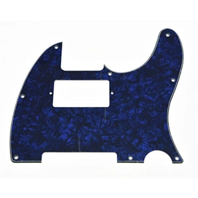 Abbildung von KAISH Humbucker Plektrumschutz für Telecaster/Telecaster, 8 Löcher, hergestellt in den USA/Mexiko, Blue Pearl