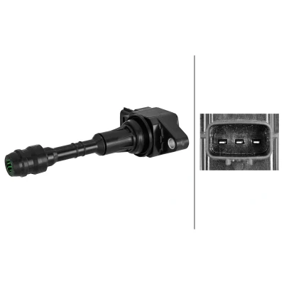 Abbildung von HELLA 5DA 358 101 631 Zündspule 3 polig Kerzenschachtzündspule INFINITI: FX SUV