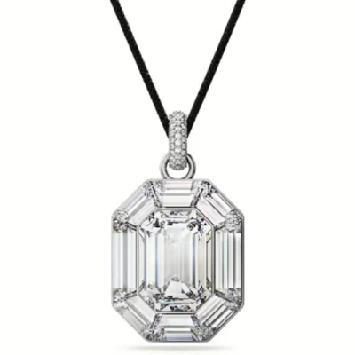 Abbildung von Swarovski Lucent PEND Halskette silvercoloured, Damen, Größe: One Size, Silver coloured