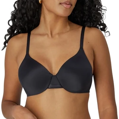 Abbildung von Bali Damen Underwire, One Smooth U Full Coverage Bra, Smoothing &amp; Concealing BHS, Undurchsichtige, Schwarz, 85D
