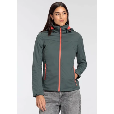 Abbildung von Icepeak SOFTSHELLJACKE &quot;D BOISE&quot;, (1 St.), mit Kapuze, Wasserdicht &amp; Winddicht