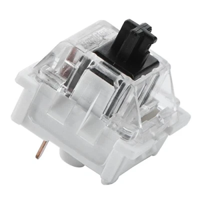 Abbildung von Mechanischer Tastaturschalter, 10 PCs Tastaturschalter Plattenmontierter schwarzer Schalter Ersatz Transparentes Gehäuse für Gateron Cherry MX