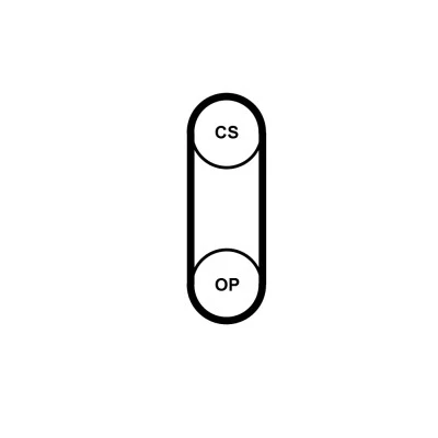 Abbildung von Zahnriemen CONTITECH CT1243