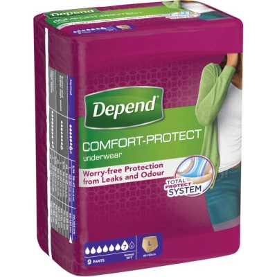 Abbildung von Depend Inkontinenzhose normal L 9 Stück Einweghose Damen/Herren