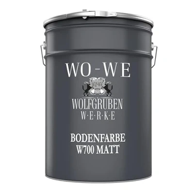 Abbildung von WO WE Bodenversiegelung Betonfarbe Bodenfarbe Bodenbeschichtung W700 MATT, 1 10L